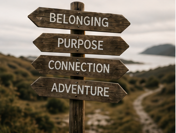 Coastal signpost